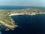 Itsmo de la peninsula de Corrubedo y puerto