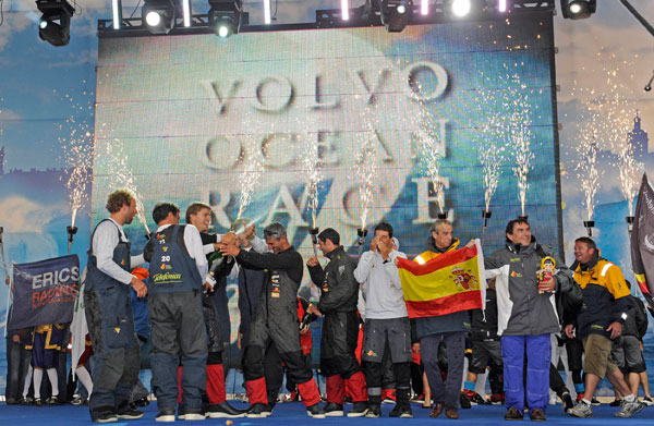 VOR Llegada a Petersburgo (Rusia), etapa final de la Volvo Ocean Race.