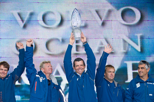 VOR Llegada a Petersburgo (Rusia), etapa final de la Volvo Ocean Race.