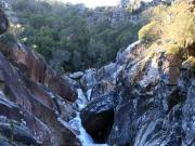 Parte superior de la cascada