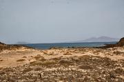 Lanzarote desde el NW de Lobos