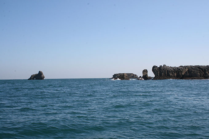 Los islotes desde la ensenada de Islas