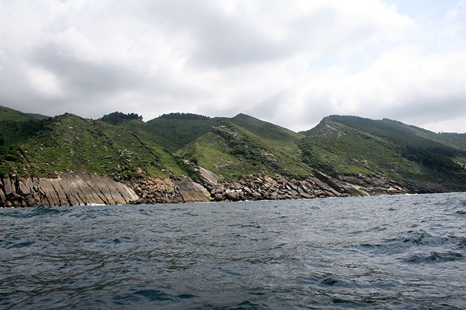 La costa hacia el W después de Tierra Blanca