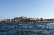 Punta Besugueiros y Faro de Sálvora desde el S