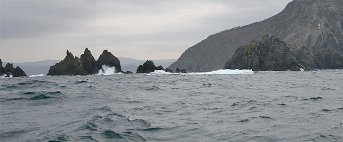 Aguillóns y Ortegal desde el NW