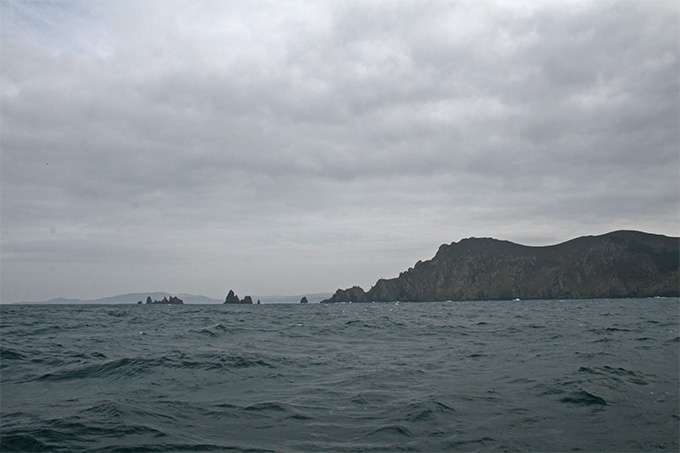 Cabo Ortegal desde el W. La Estaca de Bares al fondo