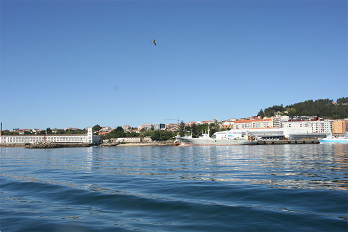 Playa y espigón del Salgueirón