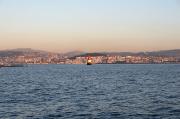 Punta Balea, Baliza de la Borneira. Al fondo Vigo