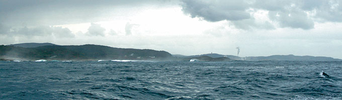 La costa entre Burela y San Cibrao