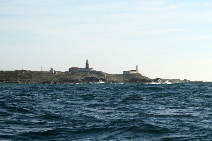 Cabo y faro de Corrubedo desde el W