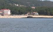 En la enfilación de la playa del Molino en Camposancos (A Guarda)