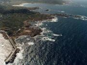 Vista aérea de la costa desde Camelle hasta Arou