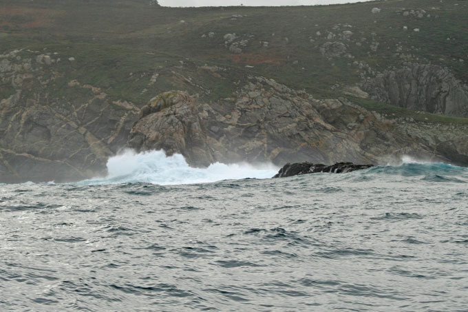 La mar trabajando en Os Netos