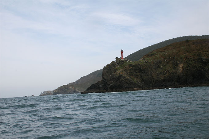 La costa oriental desde Punta Sarridal