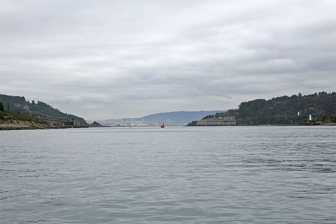 Hacia el interior de la Ría de Ferrol