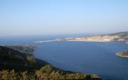 Vista general de la boca de la Ría de Ferrol. Puerto Exterior