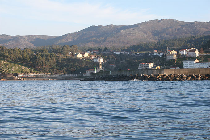 Partiendo de Porto do Son hacia el W
