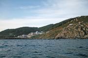 Pueblo de Bares desde el NE. Ganando N por la costa oriental de la Estaca