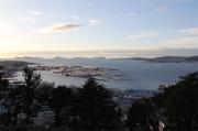 Ría de vigo desde el centro de la ciudad