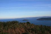 Bocas de las rías de Viveiro y O Barqueiro. Al fondo Punta Roncadoira