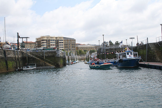 Entrando al puerto deportivo de Donosti