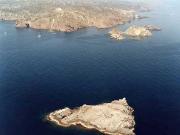 Cabo de Creus desde el Este. isla Massa d'Or