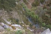La cascada desde arriba