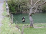 Pescando a la salida del puente