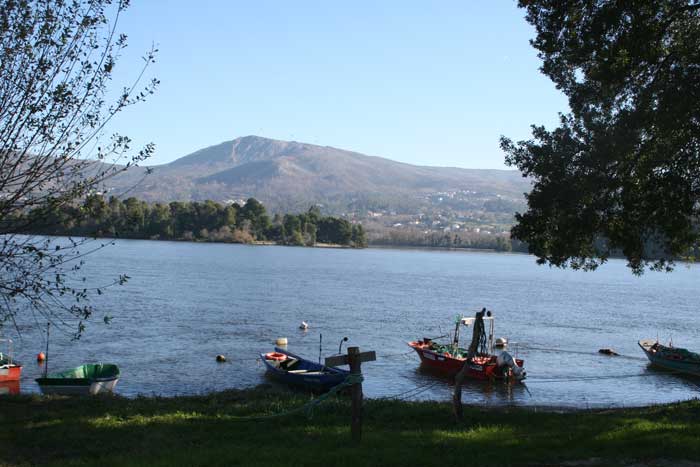 Río Miño. Isla da Boega. Ribera portuguesa