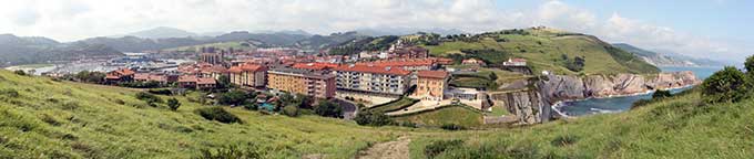 Vista general de Zumaia