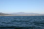 Playa y dunas de Corrubedo desde la mar