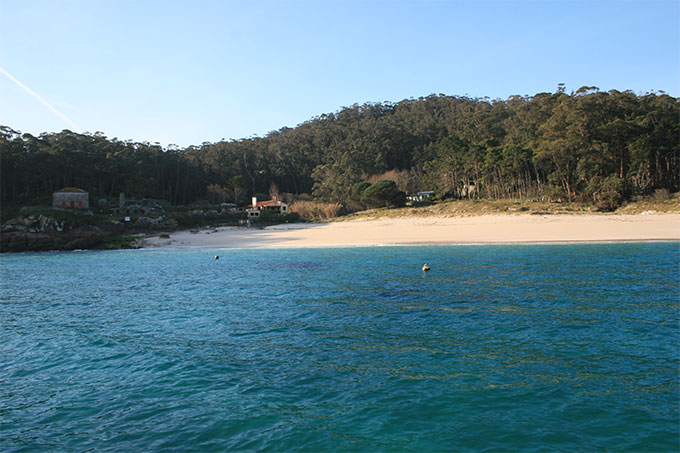 Playa de San Martiño. Fondeadero