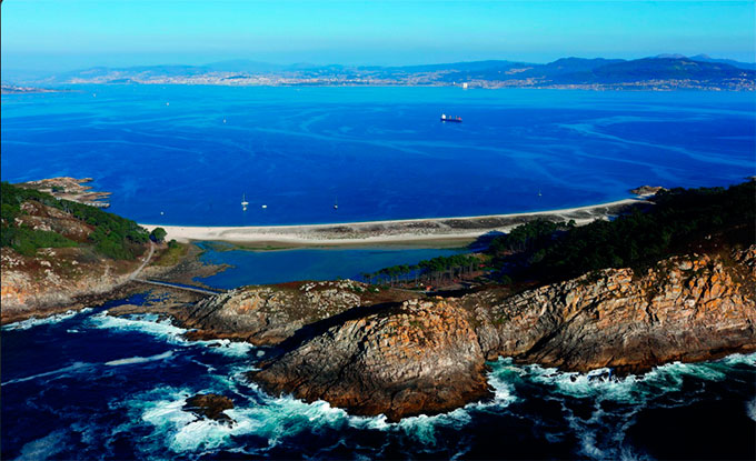 Ría de Vigo desde las Cíes