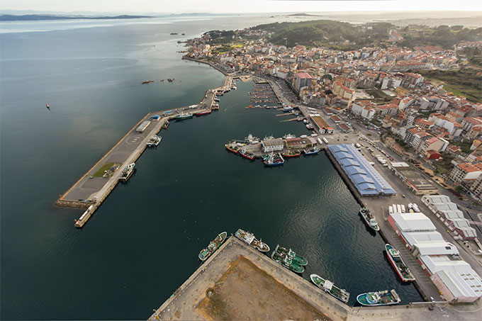 Puerto comercial de de Santa Uxia de Ribeira