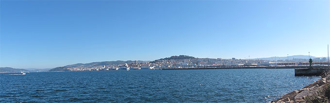 La Ría y Vigo  Bouzas. 