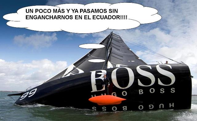 HUGO BOSS CRUZANDO EL ECUADOR HACIA EL SUR