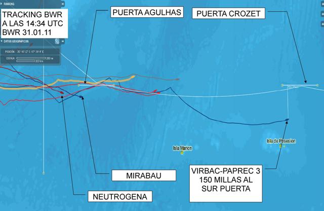 POSICIONES FLOTA BWR A LAS 15 HORAS 31 ENERO