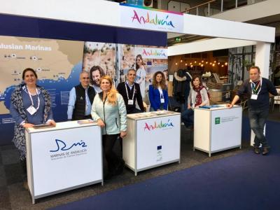 Marinas de Andalucía cierra su periplo internacional en el salón náutico Hiswa Rai en Ámsterdam