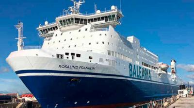 Baleària incorpora el ferry Rosalind Franklin a la línea Barcelona-Palma 