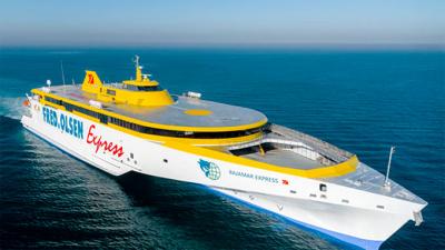  El Bajamar Express, nuevo trimarán de Fred. Olsen, finaliza sus pruebas de mar en Australia 