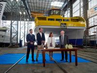 Fred. Olsen Express bota su nuevo ferry Buganvilla Express en Pontevedra