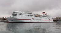 Los buques de Trasmediterránea comienzan a llevar el nuevo logotipo del Centenario 