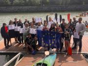 ¡Un barco de cartón reciclado ha zarpado en el Urumea ! en el dia Europeo del Mar, hoy 20 de Mayo ¡Un barco de cartón reciclado ha zarpado en el Urumea ! en el dia Europeo del Mar, hoy 20 de Mayo
