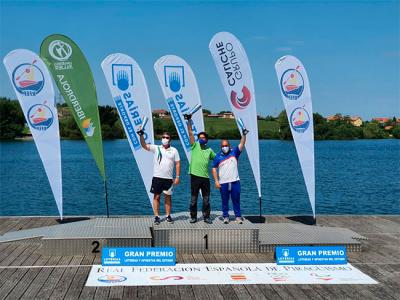 Club Piragüismo Aranjuez, Náutico Sevilla y Kayak Tudense podio de la Copa de España Sprint Olímpico