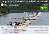 Emoción en el embalse de O Corgo: Campeonato gallego invierno infantil K1/C1