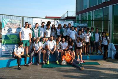Victoria para el club escuela de piragüismo Ciudad de Pontevedra en Verducido