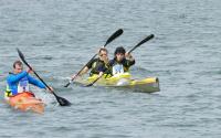 Piragüismo Cambados se impone en casa en la primera prueba de la Liga Galega de Kayak de Mar