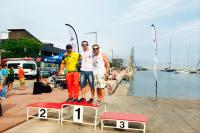 Éxitos de los palistas cartageneros en la 3ª prueba de la liga nacional de kayak de mar