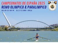 Campeonato de España absoluto de remo olímpico y paralímpico, en el CEAR La Cartuja con un millar de remeros