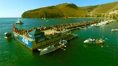 El puerto de San Sebastián de La Gomera acogió ayer la salida de la regata “Talisker Whisky Atlantic Challenge